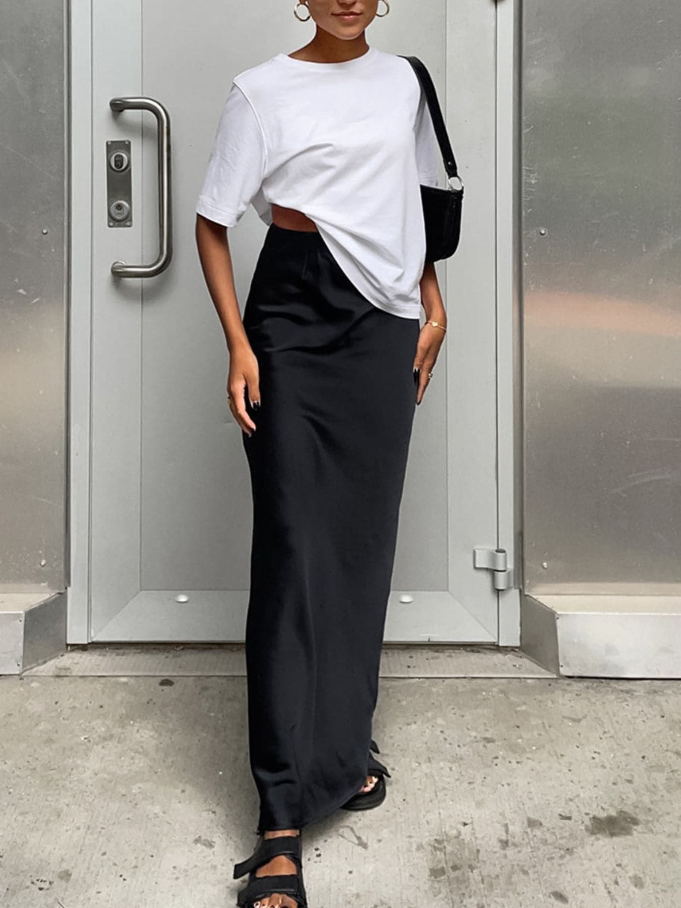 Maxi Skirt with High Waist