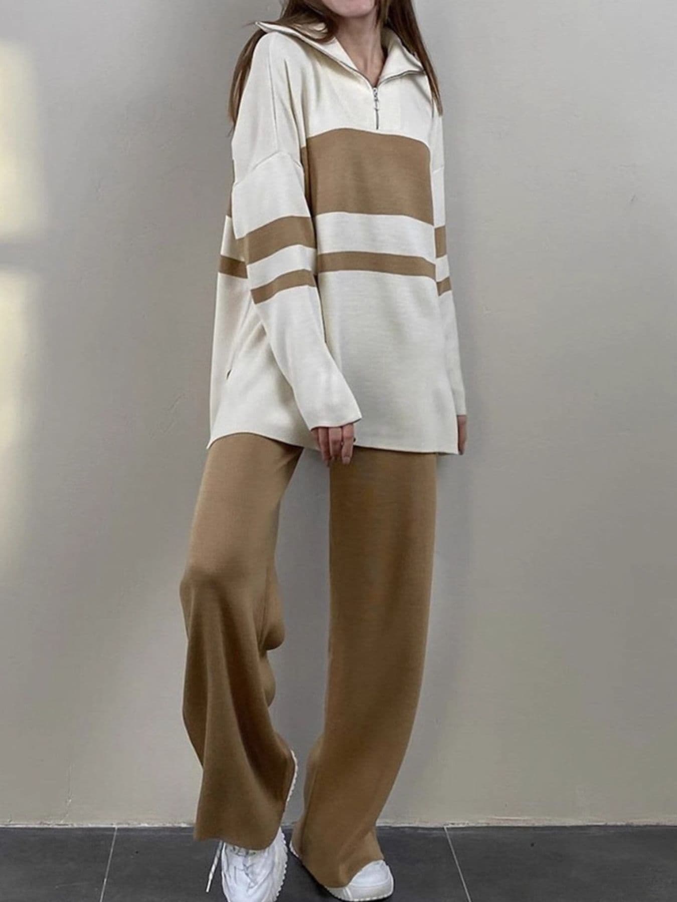 Cozy Sweater Set - Long Sleeve Top & Pants